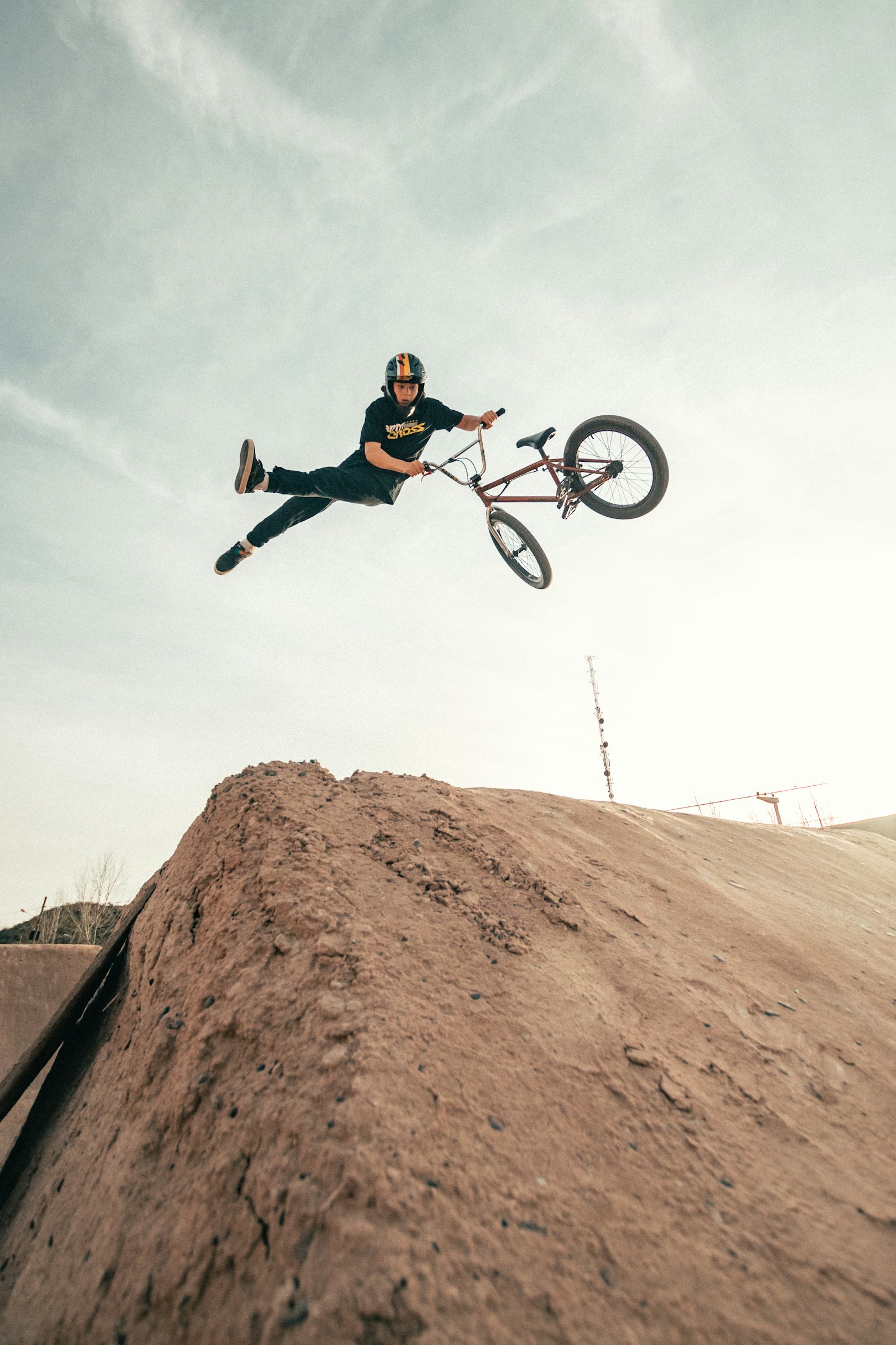 BMX riding